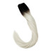 Clip-on Russian Ombre #1B/White